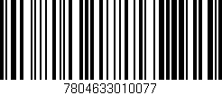 Código de barras (EAN, GTIN, SKU, ISBN): '7804633010077'