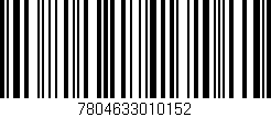 Código de barras (EAN, GTIN, SKU, ISBN): '7804633010152'