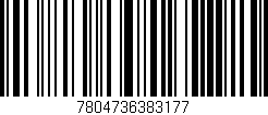 Código de barras (EAN, GTIN, SKU, ISBN): '7804736383177'