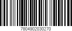 Código de barras (EAN, GTIN, SKU, ISBN): '7804902030270'