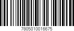 Código de barras (EAN, GTIN, SKU, ISBN): '7805010016675'