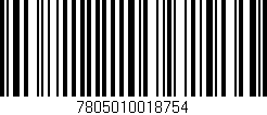 Código de barras (EAN, GTIN, SKU, ISBN): '7805010018754'