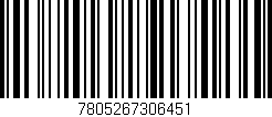 Código de barras (EAN, GTIN, SKU, ISBN): '7805267306451'