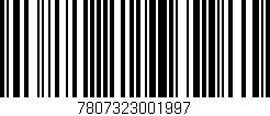 Código de barras (EAN, GTIN, SKU, ISBN): '7807323001997'