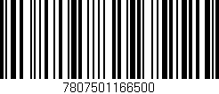 Código de barras (EAN, GTIN, SKU, ISBN): '7807501166500'
