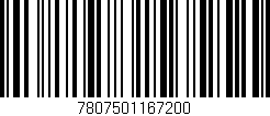 Código de barras (EAN, GTIN, SKU, ISBN): '7807501167200'