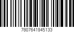 Código de barras (EAN, GTIN, SKU, ISBN): '7807641945133'