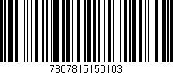 Código de barras (EAN, GTIN, SKU, ISBN): '7807815150103'