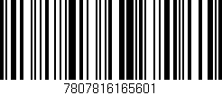 Código de barras (EAN, GTIN, SKU, ISBN): '7807816165601'