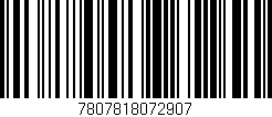 Código de barras (EAN, GTIN, SKU, ISBN): '7807818072907'