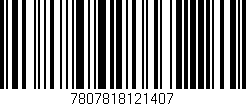 Código de barras (EAN, GTIN, SKU, ISBN): '7807818121407'