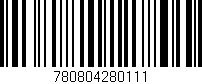 Código de barras (EAN, GTIN, SKU, ISBN): '780804280111'