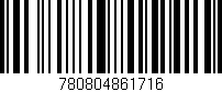 Código de barras (EAN, GTIN, SKU, ISBN): '780804861716'