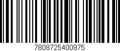Código de barras (EAN, GTIN, SKU, ISBN): '7808725400975'