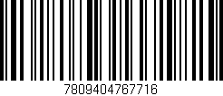 Código de barras (EAN, GTIN, SKU, ISBN): '7809404767716'