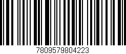 Código de barras (EAN, GTIN, SKU, ISBN): '7809579804223'