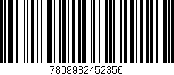 Código de barras (EAN, GTIN, SKU, ISBN): '7809982452356'