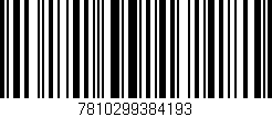 Código de barras (EAN, GTIN, SKU, ISBN): '7810299384193'