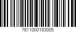 Código de barras (EAN, GTIN, SKU, ISBN): '7811000183005'