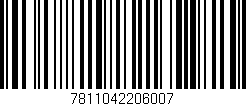 Código de barras (EAN, GTIN, SKU, ISBN): '7811042206007'