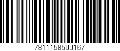 Código de barras (EAN, GTIN, SKU, ISBN): '7811158500167'