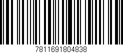 Código de barras (EAN, GTIN, SKU, ISBN): '7811691804838'