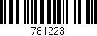 Código de barras (EAN, GTIN, SKU, ISBN): '781223'