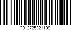 Código de barras (EAN, GTIN, SKU, ISBN): '7812725021139'