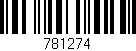 Código de barras (EAN, GTIN, SKU, ISBN): '781274'