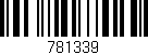 Código de barras (EAN, GTIN, SKU, ISBN): '781339'