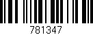 Código de barras (EAN, GTIN, SKU, ISBN): '781347'