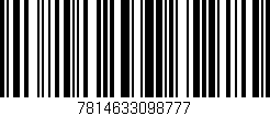 Código de barras (EAN, GTIN, SKU, ISBN): '7814633098777'