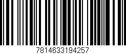 Código de barras (EAN, GTIN, SKU, ISBN): '7814633194257'