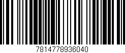 Código de barras (EAN, GTIN, SKU, ISBN): '7814778936040'