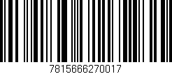 Código de barras (EAN, GTIN, SKU, ISBN): '7815666270017'