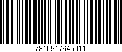 Código de barras (EAN, GTIN, SKU, ISBN): '7816917645011'