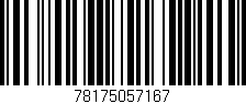 Código de barras (EAN, GTIN, SKU, ISBN): '78175057167'