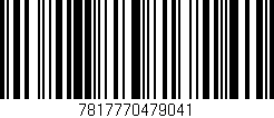 Código de barras (EAN, GTIN, SKU, ISBN): '7817770479041'