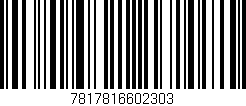 Código de barras (EAN, GTIN, SKU, ISBN): '7817816602303'
