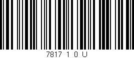 Código de barras (EAN, GTIN, SKU, ISBN): '7817_1_0_U'