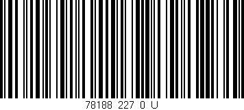 Código de barras (EAN, GTIN, SKU, ISBN): '78188_227_0_U'