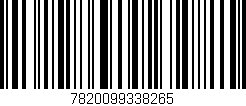 Código de barras (EAN, GTIN, SKU, ISBN): '7820099338265'