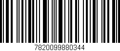 Código de barras (EAN, GTIN, SKU, ISBN): '7820099880344'