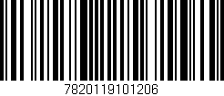 Código de barras (EAN, GTIN, SKU, ISBN): '7820119101206'