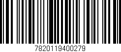 Código de barras (EAN, GTIN, SKU, ISBN): '7820119400279'