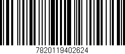 Código de barras (EAN, GTIN, SKU, ISBN): '7820119402624'