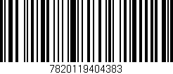 Código de barras (EAN, GTIN, SKU, ISBN): '7820119404383'
