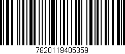 Código de barras (EAN, GTIN, SKU, ISBN): '7820119405359'
