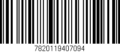 Código de barras (EAN, GTIN, SKU, ISBN): '7820119407094'