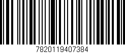 Código de barras (EAN, GTIN, SKU, ISBN): '7820119407384'
